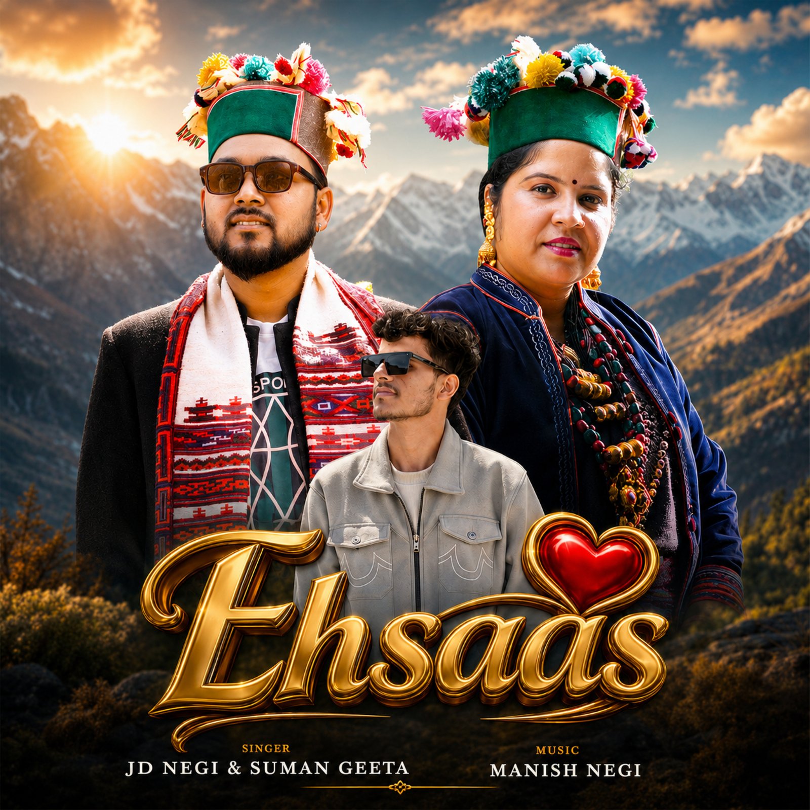 Ehsaas album art by Suman Geeta, Jd Negi