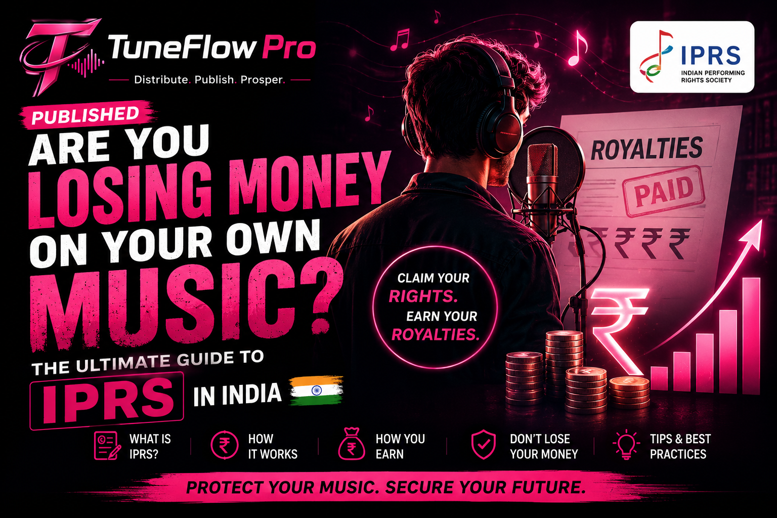 Are You Losing Money on Your Own Music? The Ultimate Guide to IPRS in India blog post thumbnail image