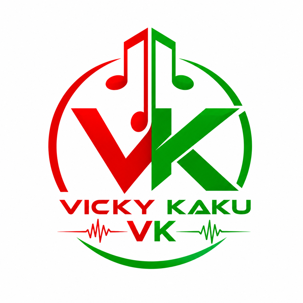 VICKY KAKU VK Record Label Logo